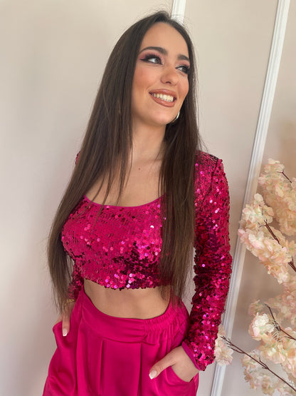 Crop Top Lantejoulas - Lumina